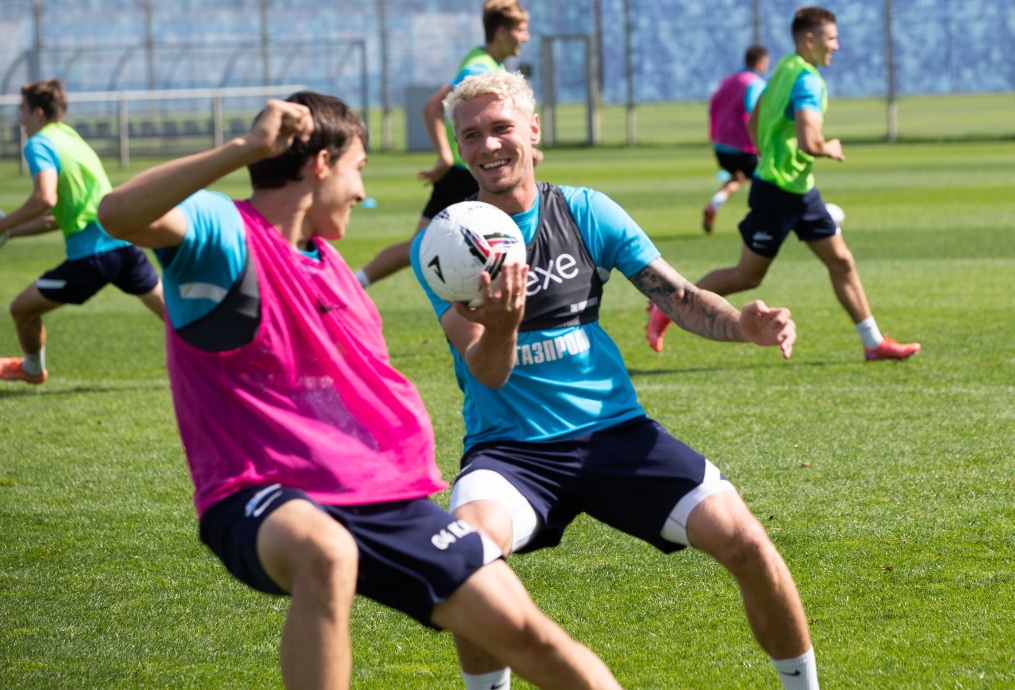 Тренировка «Зенита»-2 перед матчем с «Динамо-СПБ»