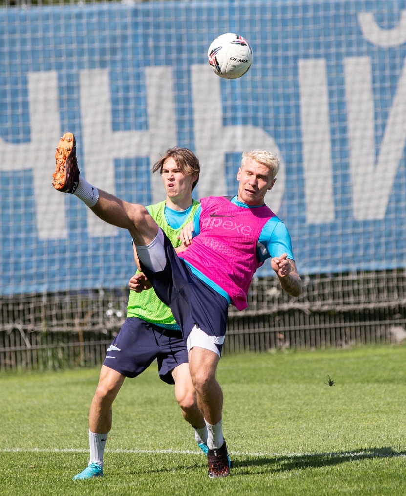 Тренировка «Зенита»-2 перед матчем с «Динамо-СПБ»