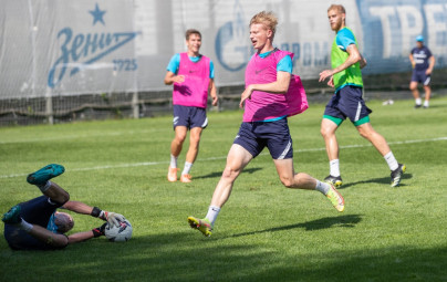 Тренировка «Зенита»-2 перед матчем с «Динамо-СПБ»