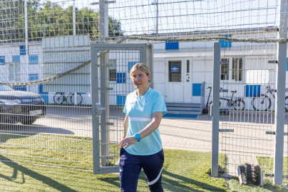Тренировка женской команды «Зенит» перед матчем с  «Чертаново»