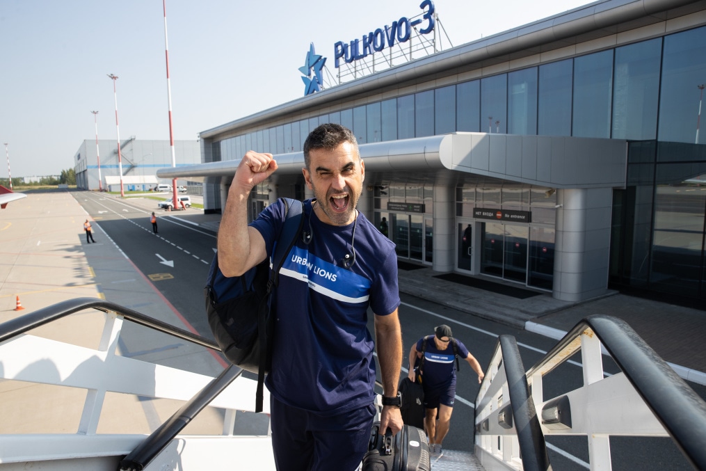 Команда в «Пулково» перед вылетом в Екатеринбург на матч с «Уралом»