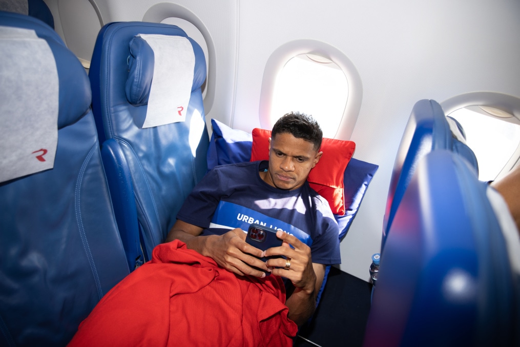 Команда в «Пулково» перед вылетом в Екатеринбург на матч с «Уралом»