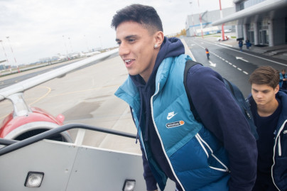 Основной состав «Зенита» в Пулково перед вылетом в Нижний Новгород