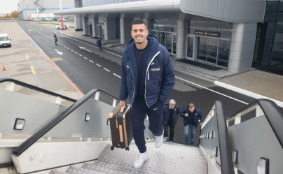 Основной состав «Зенита» в Пулково перед вылетом в Нижний Новгород