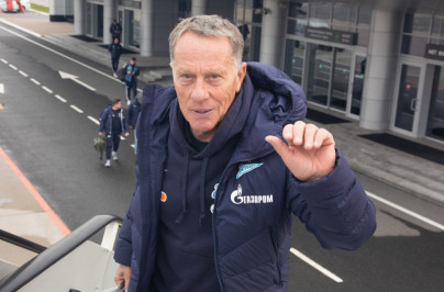 Основной состав «Зенита» в Пулково перед вылетом в Нижний Новгород