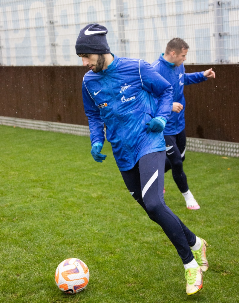 Тренировка «Зенита» перед матчем с «Крыльями Советов»