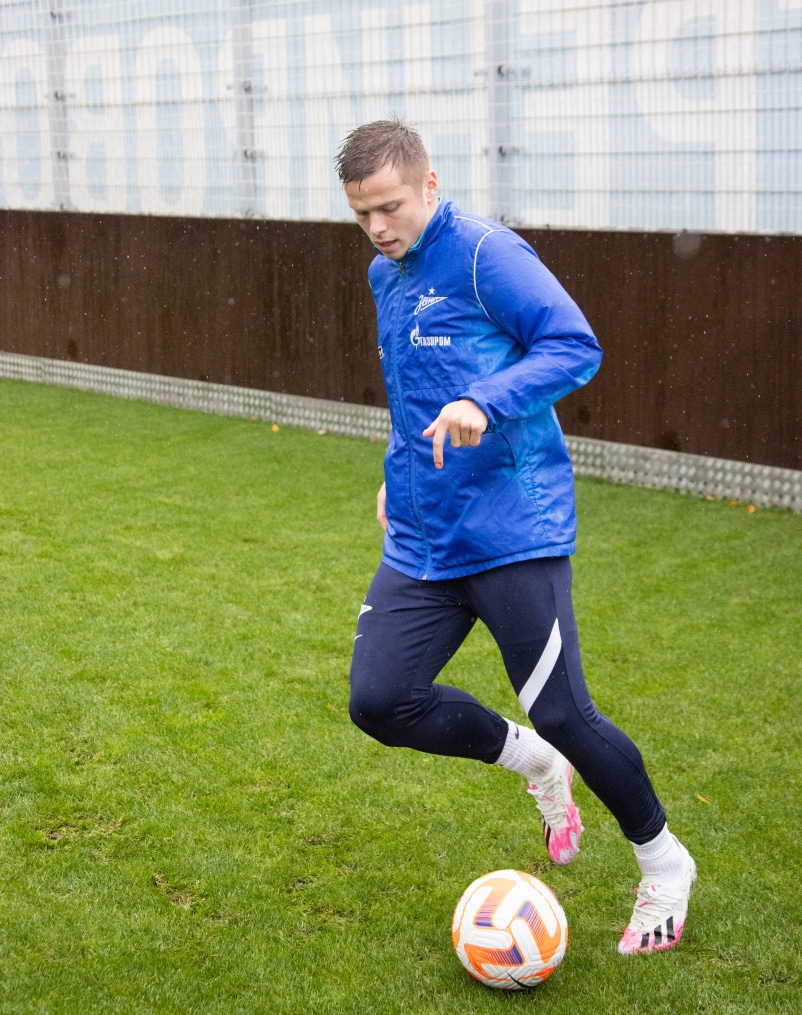 Тренировка «Зенита» перед матчем с «Крыльями Советов»