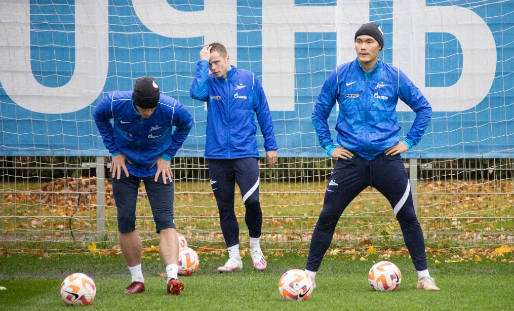 Тренировка «Зенита» перед матчем с «Крыльями Советов»