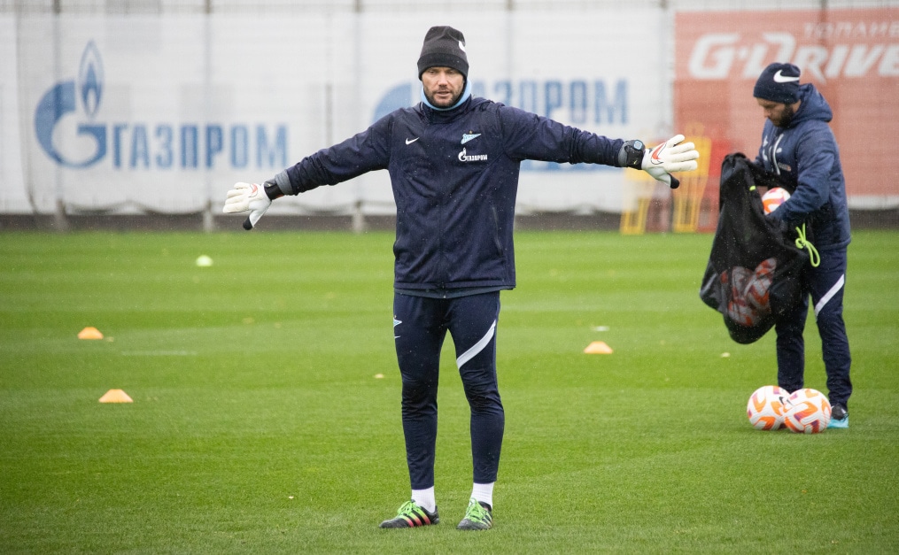 Тренировка «Зенита» перед матчем с «Крыльями Советов»