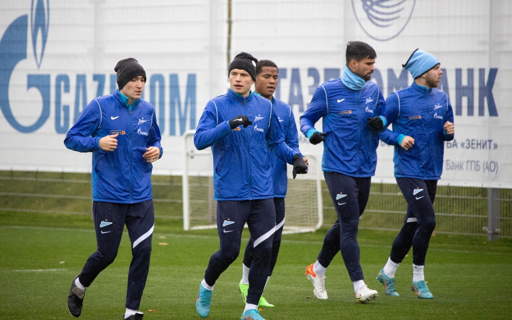 Тренировка «Зенита» перед матчем с «Крыльями Советов»