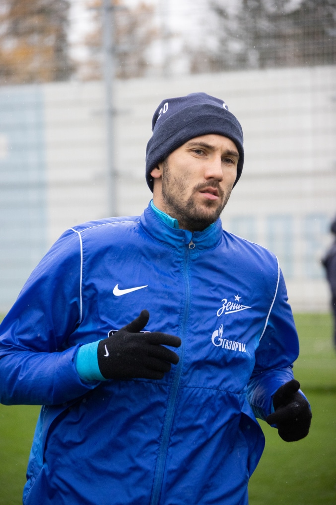 Тренировка «Зенита» перед матчем с «Крыльями Советов»