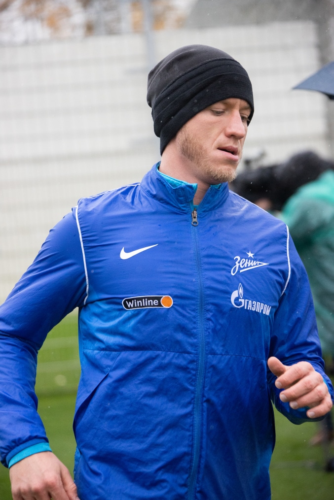 Тренировка «Зенита» перед матчем с «Крыльями Советов»