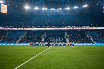 Чествование Чемпионов Суперлиги перед матчем «Зенит» — «Сочи»