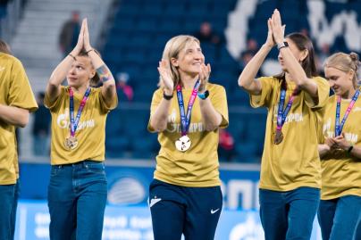 Чествование Чемпионов Суперлиги перед матчем «Зенит» — «Сочи»