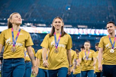 Чествование Чемпионов Суперлиги перед матчем «Зенит» — «Сочи»