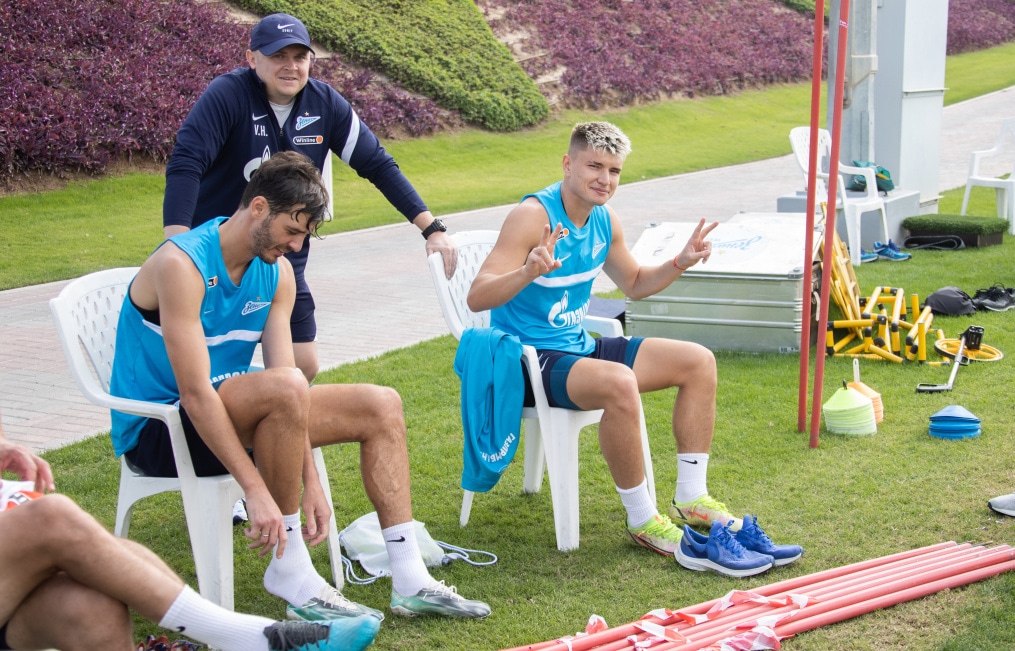 «Газпром»-тренировочные сборы в Катаре: 21 января, утренняя тренировка