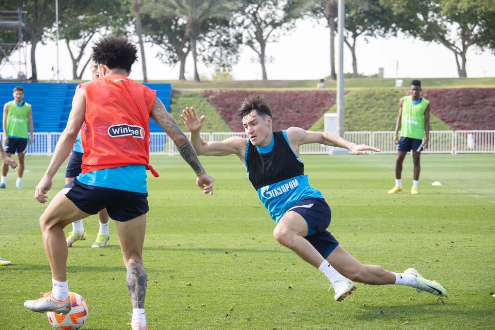 «Газпром»-тренировочные сборы в Катаре: 21 января, утренняя тренировка