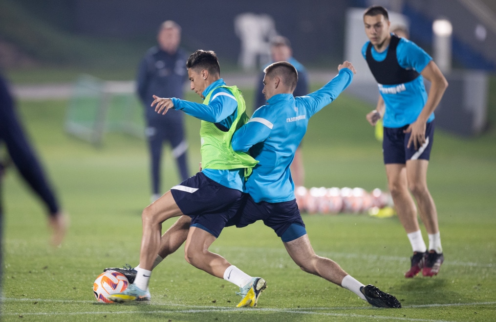 «Газпром»-тренировочные сборы в Катаре: 21 января, вечерняя тренировка