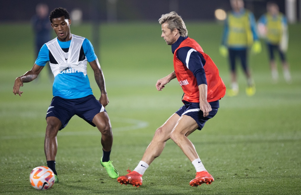 «Газпром»-тренировочные сборы в Катаре: 21 января, вечерняя тренировка