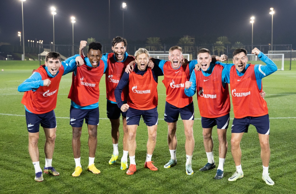 «Газпром»-тренировочные сборы в Катаре: 21 января, вечерняя тренировка