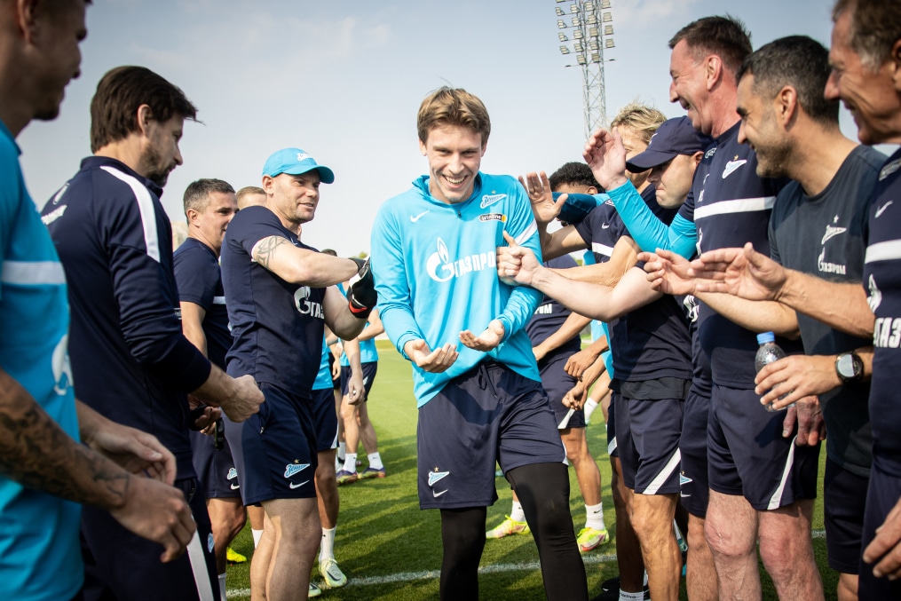 «Газпром» — тренировочные сборы в Катаре: двусторонний тренировочный матч