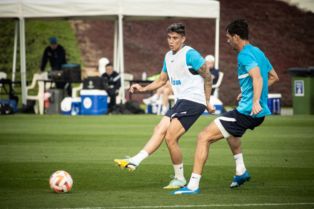 «Газпром» — тренировочные сборы в Катаре: двусторонний тренировочный матч