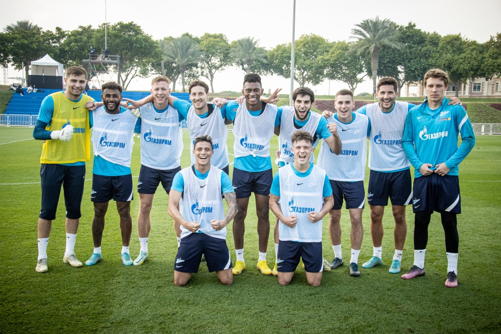 «Газпром» — тренировочные сборы в Катаре: двусторонний тренировочный матч