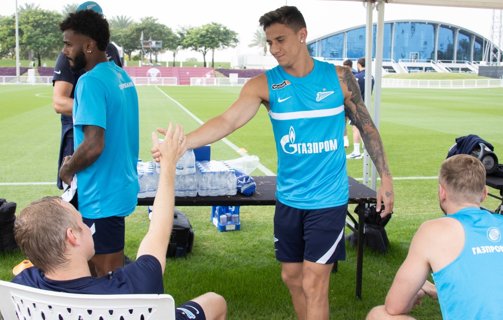 «Газпром»-тренировочные сборы в Катаре: 23 января, утренняя тренировка