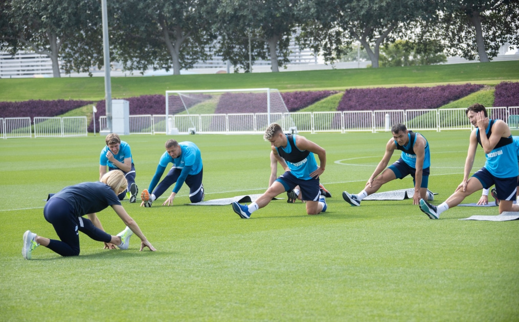 «Газпром»-тренировочные сборы в Катаре: 23 января, утренняя тренировка