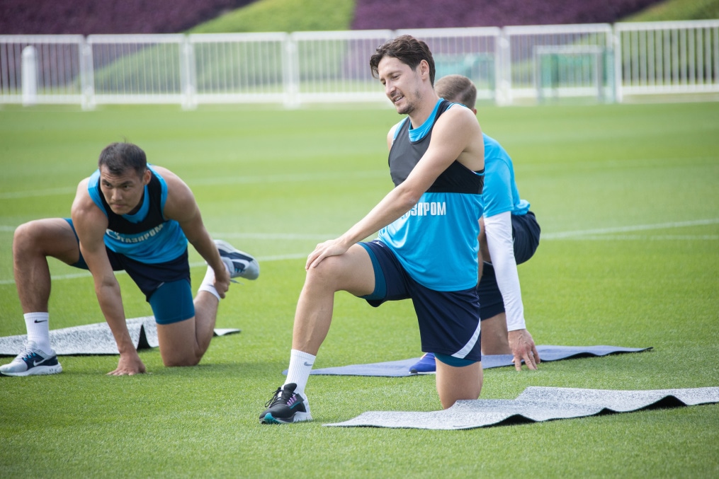 «Газпром»-тренировочные сборы в Катаре: 23 января, утренняя тренировка