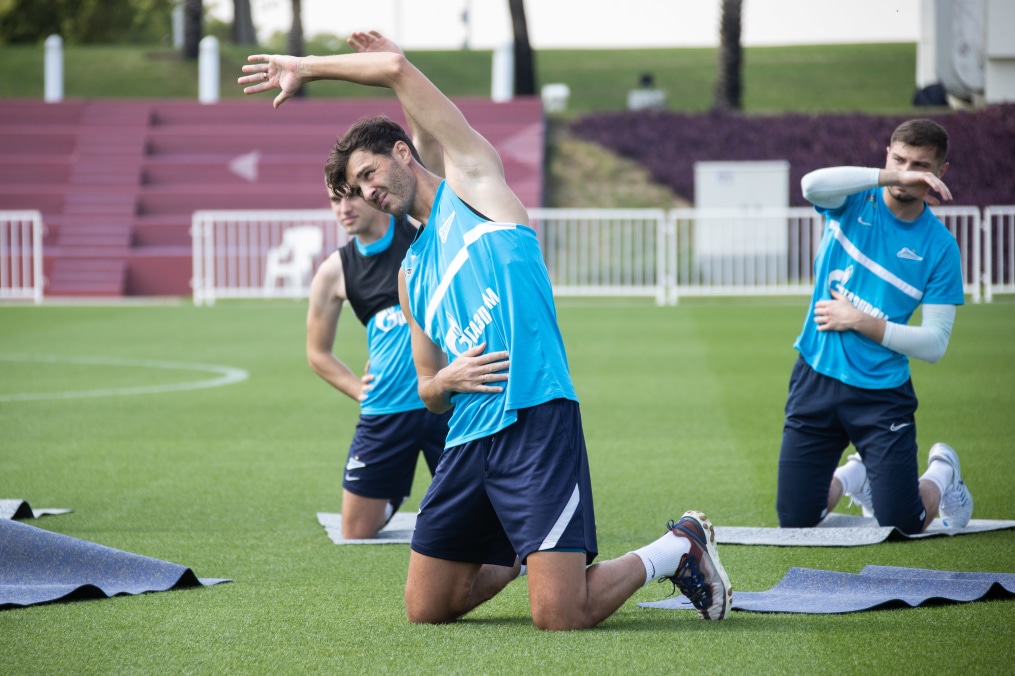 «Газпром»-тренировочные сборы в Катаре: 23 января, утренняя тренировка