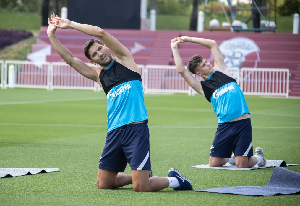 «Газпром»-тренировочные сборы в Катаре: 23 января, утренняя тренировка