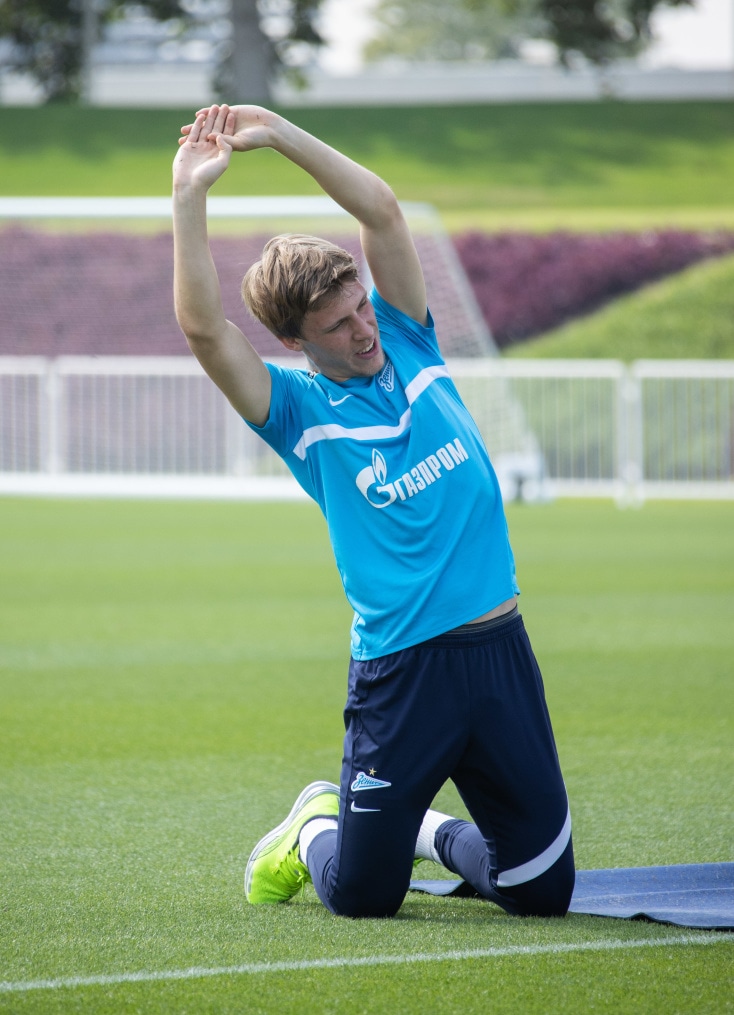 «Газпром»-тренировочные сборы в Катаре: 23 января, утренняя тренировка