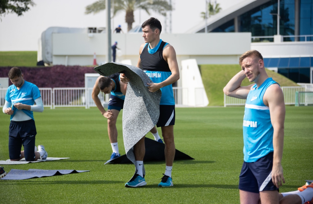 «Газпром»-тренировочные сборы в Катаре: 23 января, утренняя тренировка