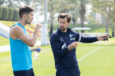 «Газпром»-тренировочные сборы в Катаре: 23 января, утренняя тренировка