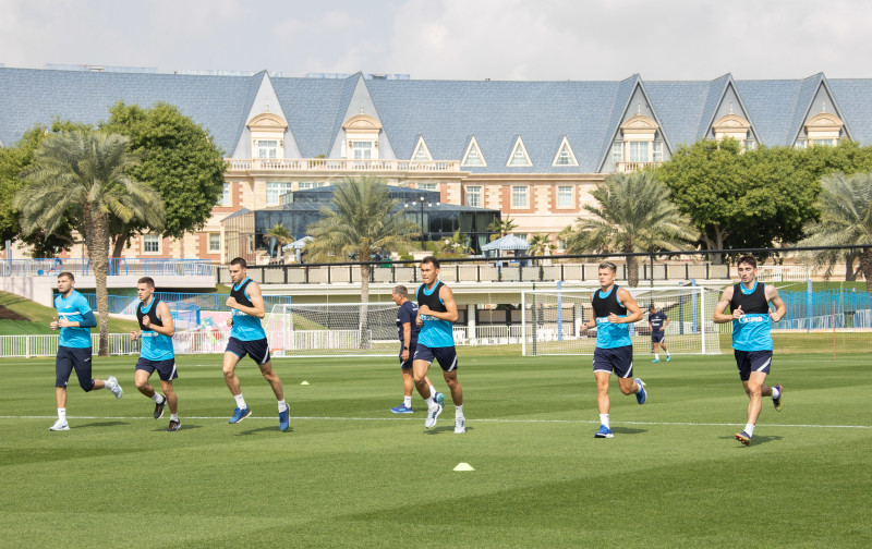 «Газпром»-тренировочные сборы в Катаре: 24 января, утренняя тренировка