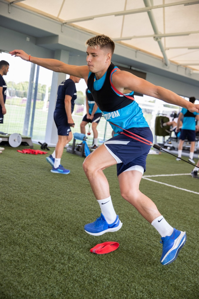 «Газпром»-тренировочные сборы в Катаре: 24 января, утренняя тренировка