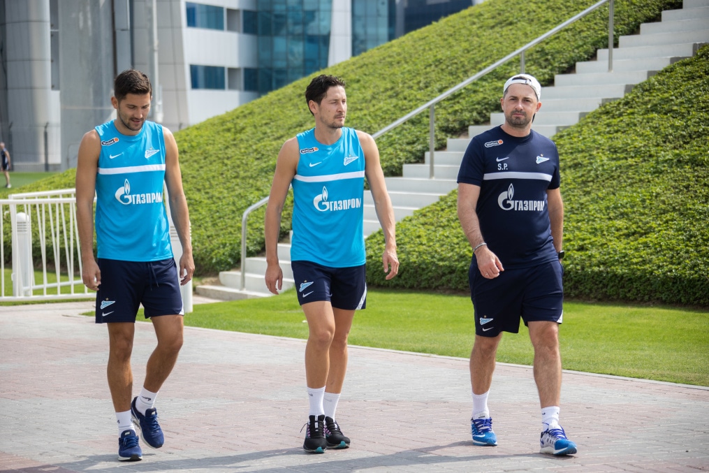 «Газпром»-тренировочные сборы в Катаре: 24 января, утренняя тренировка