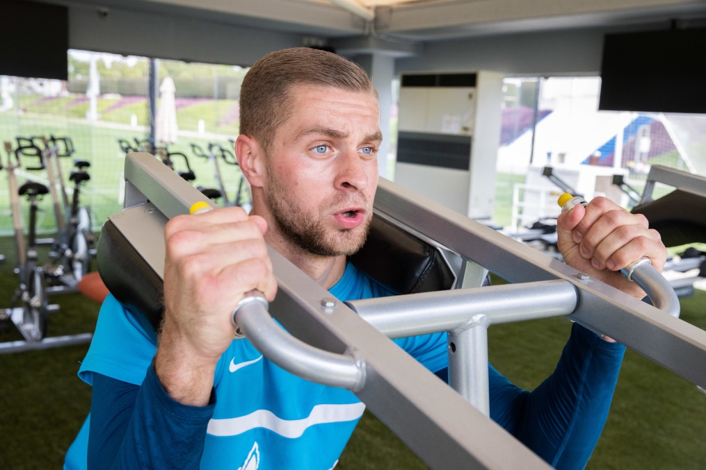 «Газпром»-тренировочные сборы в Катаре: 24 января, утренняя тренировка