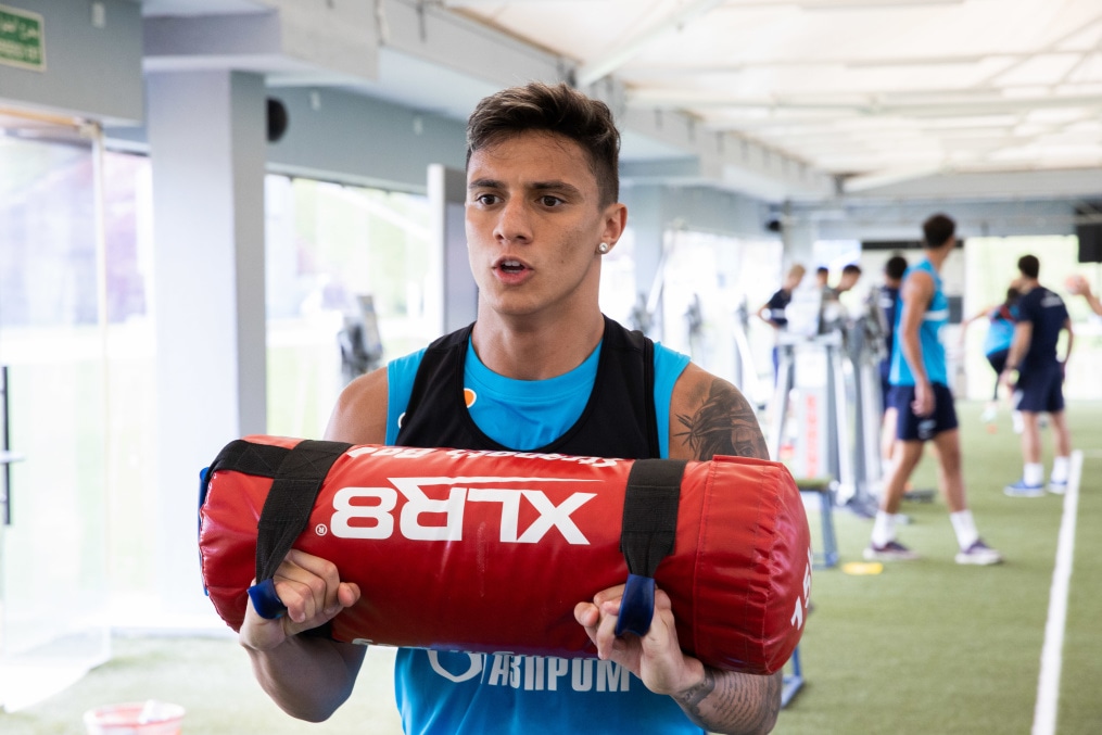 «Газпром»-тренировочные сборы в Катаре: 24 января, утренняя тренировка