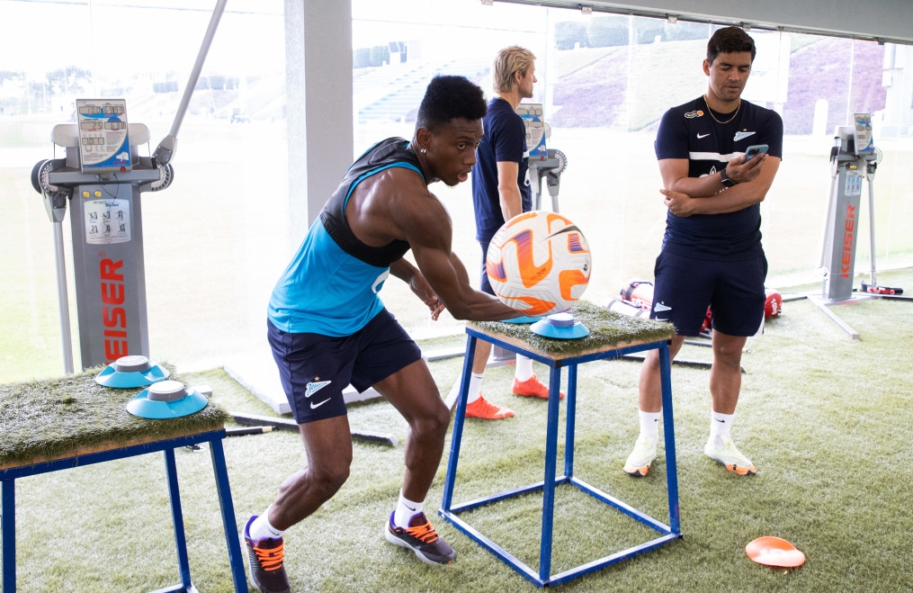 «Газпром»-тренировочные сборы в Катаре: 24 января, утренняя тренировка