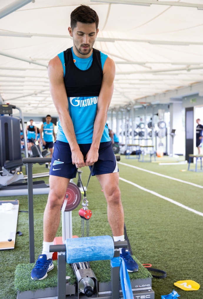 «Газпром»-тренировочные сборы в Катаре: 24 января, утренняя тренировка