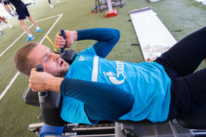 «Газпром»-тренировочные сборы в Катаре: 24 января, утренняя тренировка