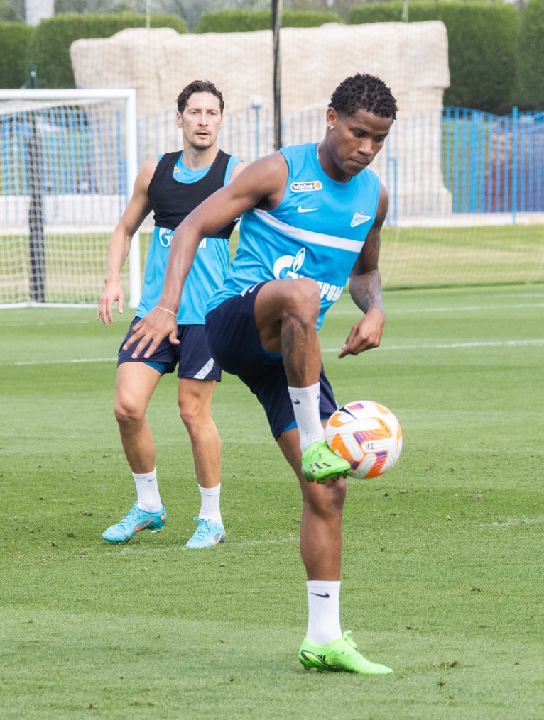 «Газпром»-тренировочные сборы в Катаре: 24 января, утренняя тренировка