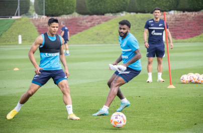 «Газпром»-тренировочные сборы в Катаре: 24 января, утренняя тренировка