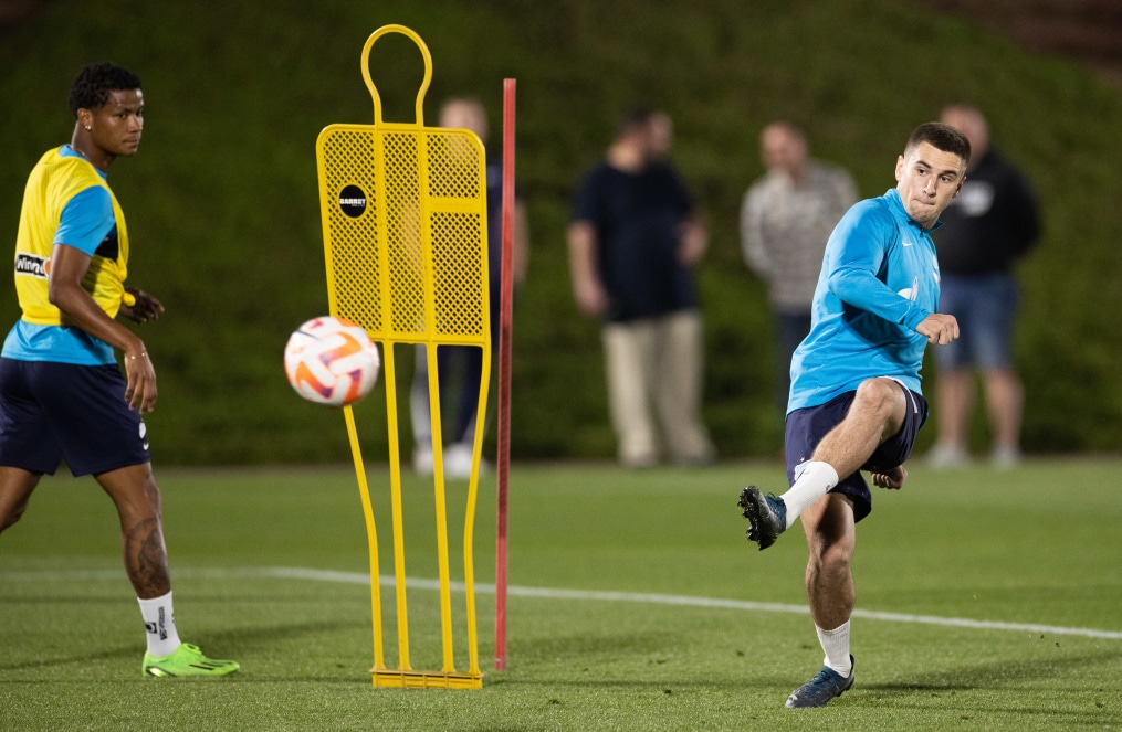 «Газпром»-тренировочные сборы в Катаре: 24 января, вечерняя тренировка