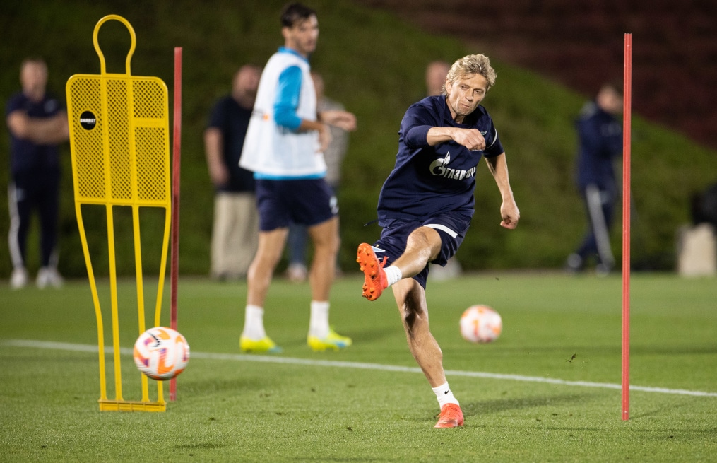 «Газпром»-тренировочные сборы в Катаре: 24 января, вечерняя тренировка