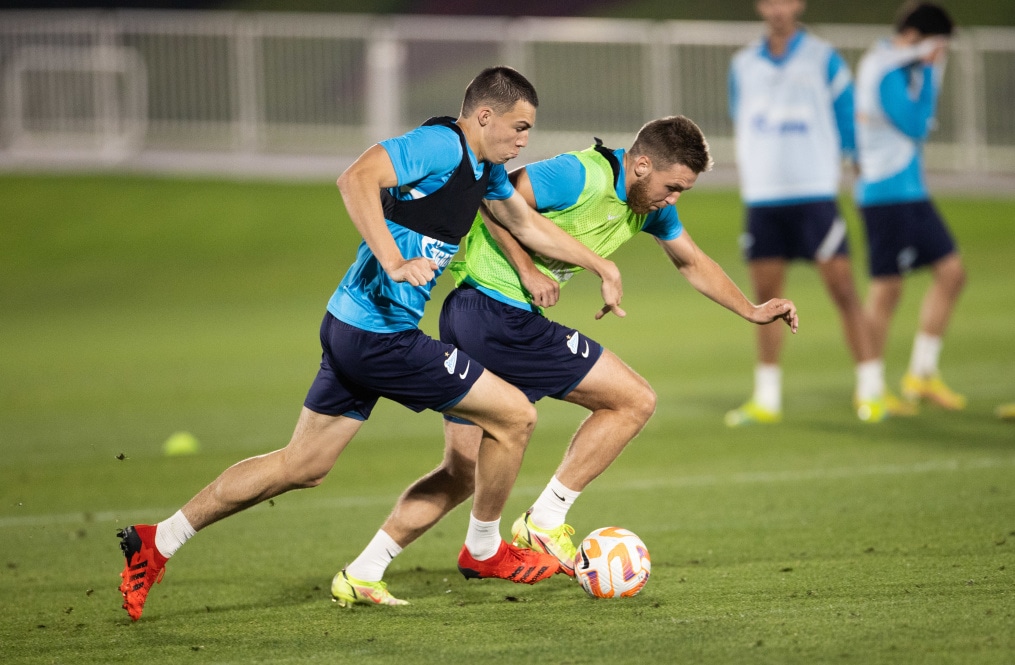 «Газпром»-тренировочные сборы в Катаре: 24 января, вечерняя тренировка