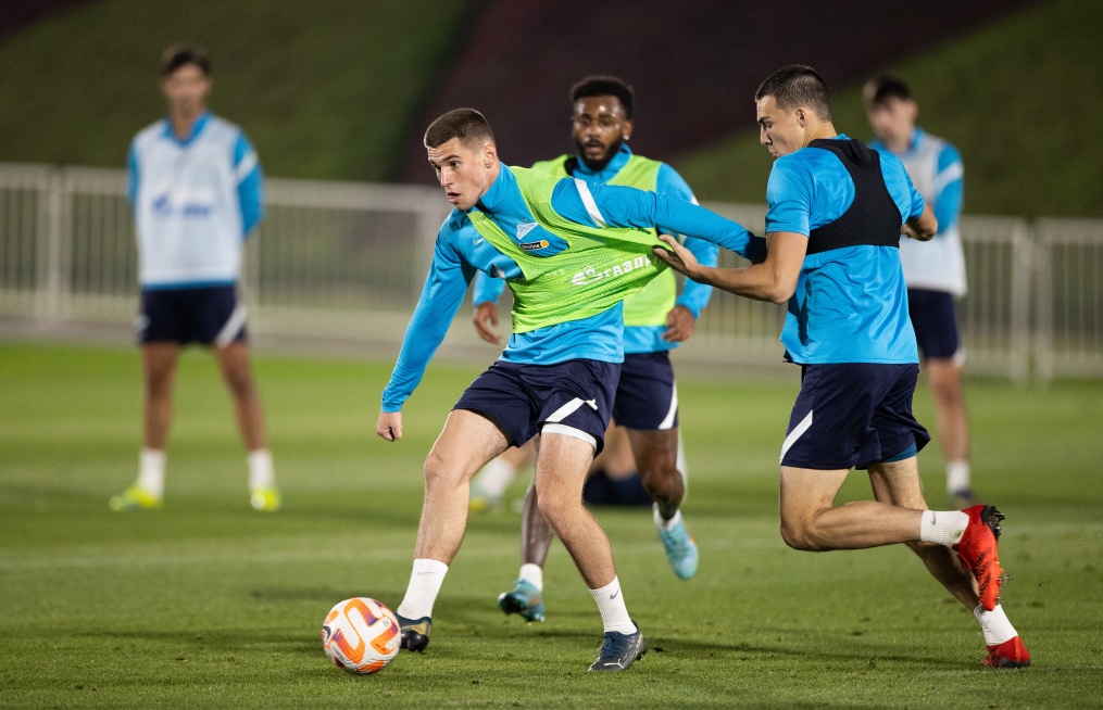 «Газпром»-тренировочные сборы в Катаре: 24 января, вечерняя тренировка