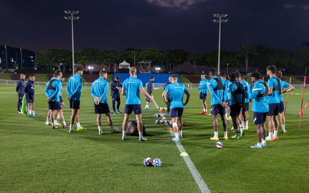 «Газпром»-тренировочные сборы в Катаре: 24 января, вечерняя тренировка